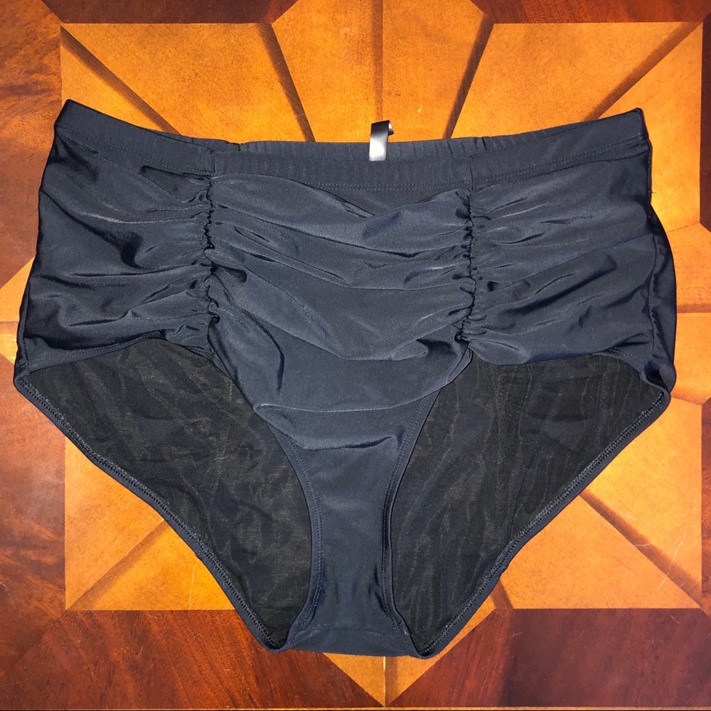 Torrid High Waist Ruched Swim Bottom